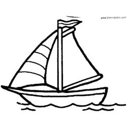 着色页: 帆船 (运输) #143641 - 免费可打印着色页