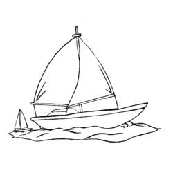 着色页: 帆船 (运输) #143644 - 免费可打印着色页