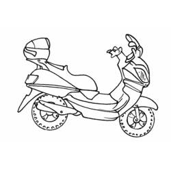 着色页: 小型摩托车 (运输) #139532 - 免费可打印着色页
