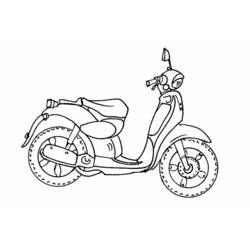 着色页: 小型摩托车 (运输) #139537 - 免费可打印着色页