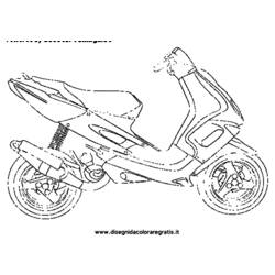 着色页: 小型摩托车 (运输) #139538 - 免费可打印着色页