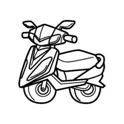 着色页: 小型摩托车 (运输) #139541 - 免费可打印着色页