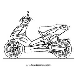 着色页: 小型摩托车 (运输) #139542 - 免费可打印着色页
