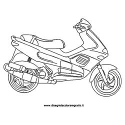 着色页: 小型摩托车 (运输) #139553 - 免费可打印着色页