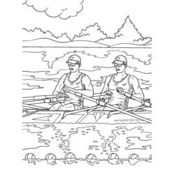 着色页: 独木舟/划艇 (运输) #142194 - 免费可打印着色页