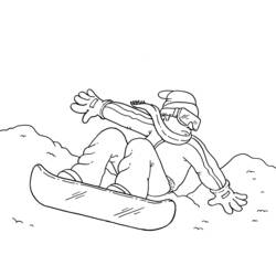 着色页: 滑雪板 / 滑雪板 (运输) #143800 - 免费可打印着色页