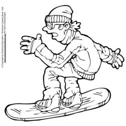 着色页: 滑雪板 / 滑雪板 (运输) #143806 - 免费可打印着色页
