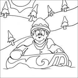 着色页: 滑雪板 / 滑雪板 (运输) #143810 - 免费可打印着色页