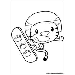 着色页: 滑雪板 / 滑雪板 (运输) #143886 - 免费可打印着色页