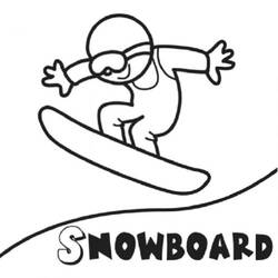 着色页: 滑雪板 / 滑雪板 (运输) #143900 - 免费可打印着色页