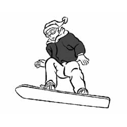 着色页: 滑雪板 / 滑雪板 (运输) #143929 - 免费可打印着色页