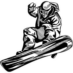 着色页: 滑雪板 / 滑雪板 (运输) #143934 - 免费可打印着色页