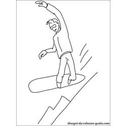 着色页: 滑雪板 / 滑雪板 (运输) #143994 - 免费可打印着色页