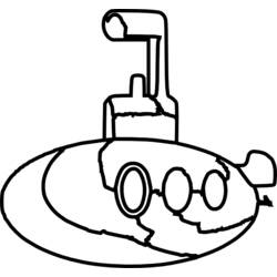 着色页: 潜艇 (运输) #137696 - 免费可打印着色页
