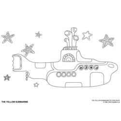 着色页: 潜艇 (运输) #137697 - 免费可打印着色页