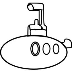 着色页: 潜艇 (运输) #137716 - 免费可打印着色页