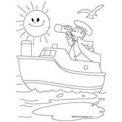 着色页: 潜艇 (运输) #137720 - 免费可打印着色页