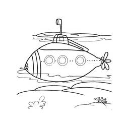 着色页: 潜艇 (运输) #137731 - 免费可打印着色页