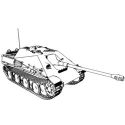 着色页: 坦克 (运输) #138004 - 免费可打印着色页