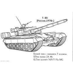 着色页: 坦克 (运输) #138005 - 免费可打印着色页
