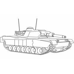 着色页: 坦克 (运输) #138008 - 免费可打印着色页