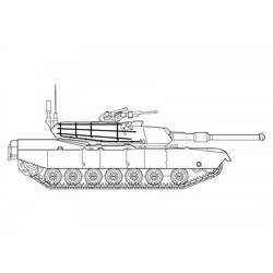 着色页: 坦克 (运输) #138031 - 免费可打印着色页