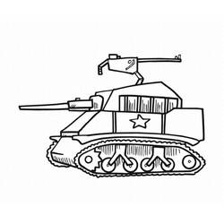 着色页: 坦克 (运输) #138034 - 免费可打印着色页