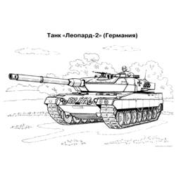 着色页: 坦克 (运输) #138052 - 免费可打印着色页
