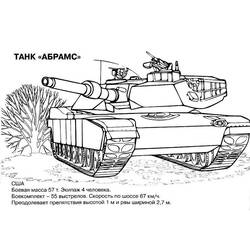 着色页: 坦克 (运输) #138054 - 免费可打印着色页