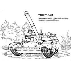 着色页: 坦克 (运输) #138066 - 免费可打印着色页