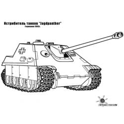 着色页: 坦克 (运输) #138075 - 免费可打印着色页