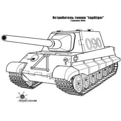 着色页: 坦克 (运输) #138078 - 免费可打印着色页