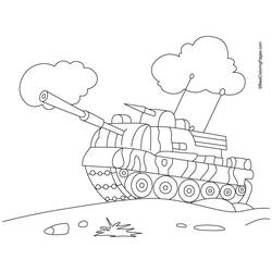着色页: 坦克 (运输) #138088 - 免费可打印着色页