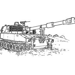着色页: 坦克 (运输) #138160 - 免费可打印着色页