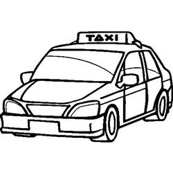 着色页: 出租车 (运输) #137208 - 免费可打印着色页