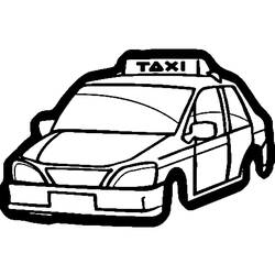 着色页: 出租车 (运输) #137221 - 免费可打印着色页