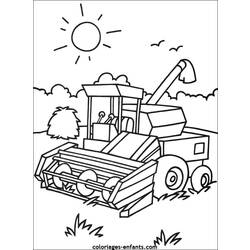 着色页: 拖拉机 (运输) #141948 - 免费可打印着色页