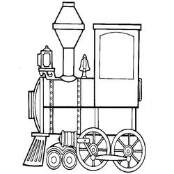 着色页: 火车/机车 (运输) #135028 - 免费可打印着色页