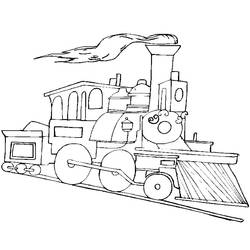 着色页: 火车/机车 (运输) #135030 - 免费可打印着色页