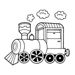 着色页: 火车/机车 (运输) #135035 - 免费可打印着色页