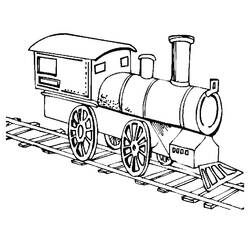 着色页: 火车/机车 (运输) #135039 - 免费可打印着色页