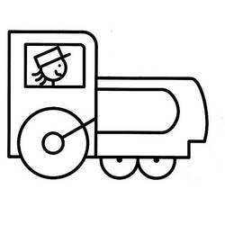 着色页: 火车/机车 (运输) #135044 - 免费可打印着色页