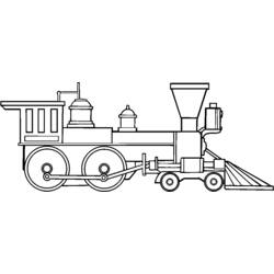 着色页: 火车/机车 (运输) #135048 - 免费可打印着色页