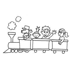 着色页: 火车/机车 (运输) #135049 - 免费可打印着色页