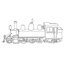 着色页: 火车/机车 (运输) #135054 - 免费可打印着色页