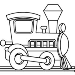 着色页: 火车/机车 (运输) #135071 - 免费可打印着色页
