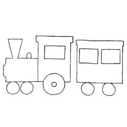 着色页: 火车/机车 (运输) #135078 - 免费可打印着色页