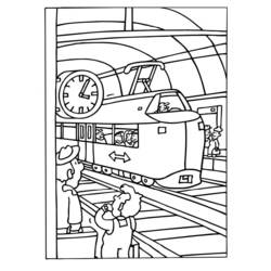 着色页: 火车/机车 (运输) #135080 - 免费可打印着色页