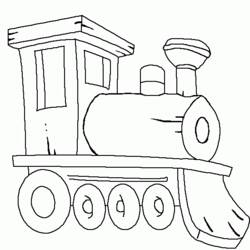 着色页: 火车/机车 (运输) #135086 - 免费可打印着色页