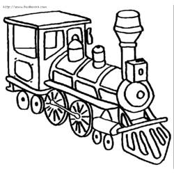 着色页: 火车/机车 (运输) #135094 - 免费可打印着色页
